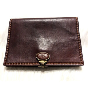 "The Bridge" Wallet Rare Italian Italy Genuine Leather Rare Excellent Condition